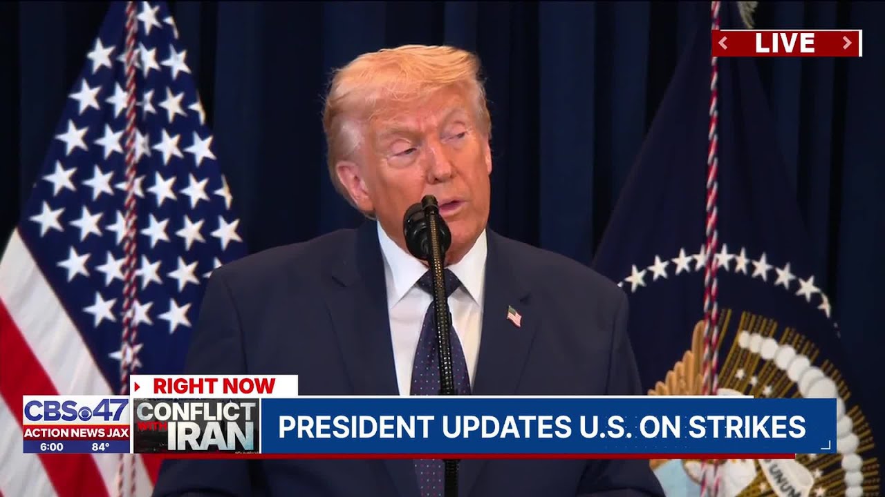 Trump gives update on US/Israel war with Iran; says strikes may end soon