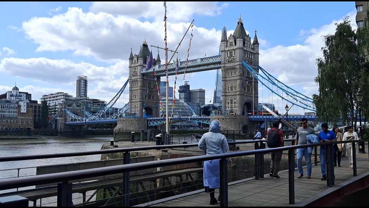 🇬🇧LONDON SUMMER: Walking around The Thames TOWER BRIDGE 🌉🇬🇧🇬🇧