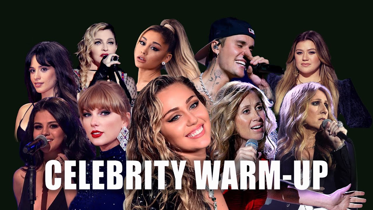 CELEBRITY WARM-UP - How Famous Singers Train Their Voices