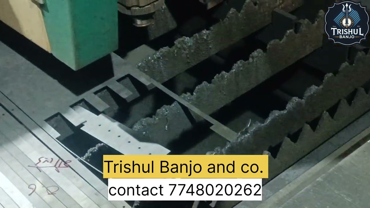 Pickup body cutting How Banjo pickup body is made बैंजो मैटेरियल होलसेल #trishul #banjomaking 