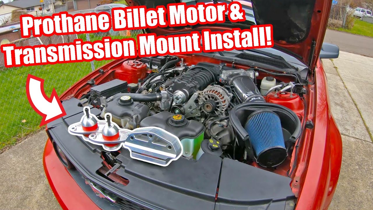 Installing Prothane Billet Motor and Transmission Mounts on my Supercharged 6R80 Swapped Mustang GT!