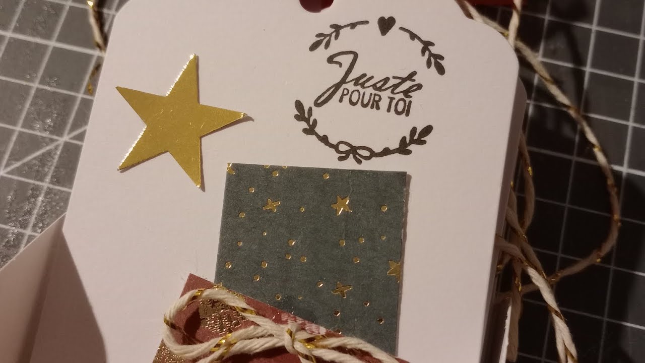 Tuto porte étiquettes Noël.