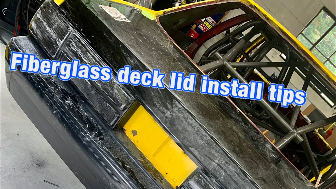 Mustang fiberglass deck lid install tips