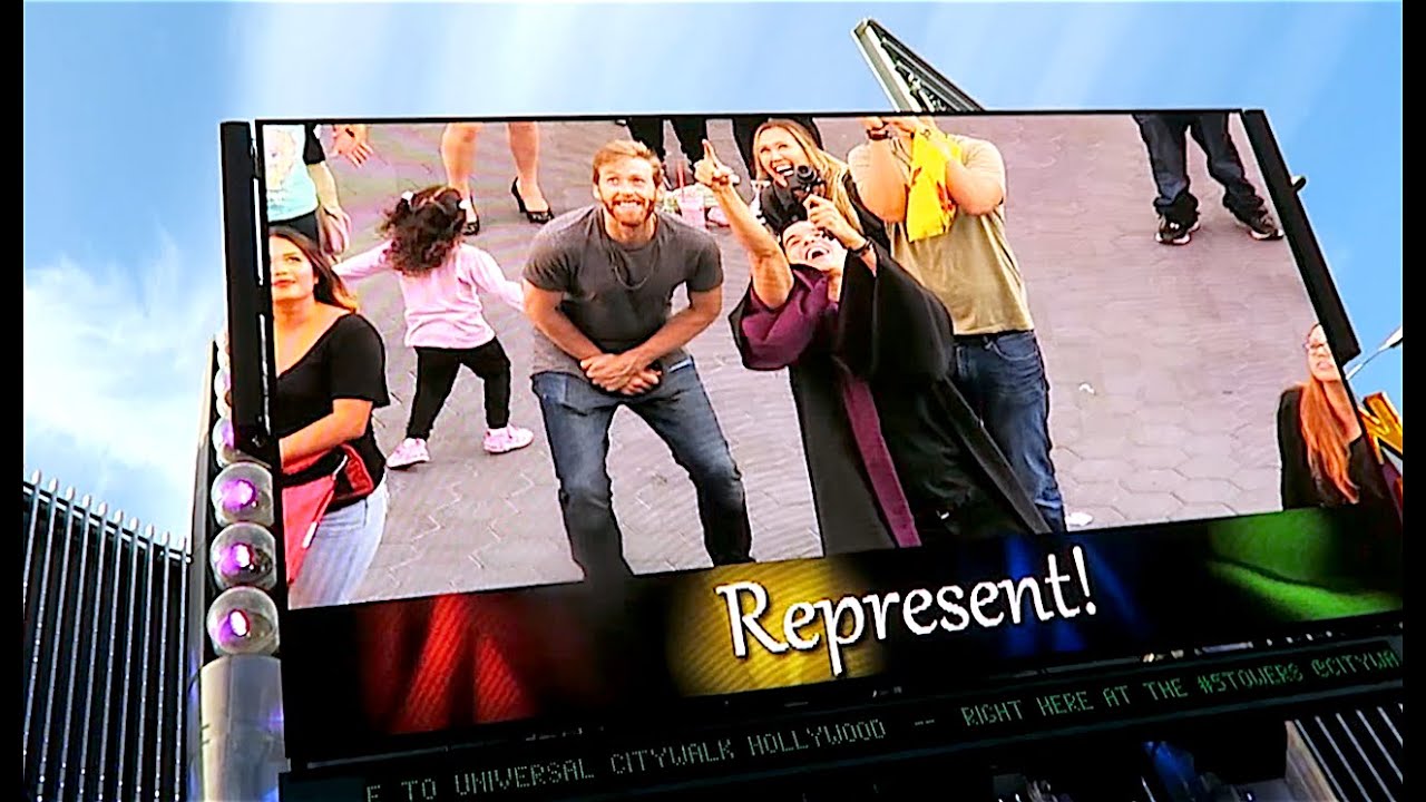 THEY PUT US ON THE BiG SCREEN!!