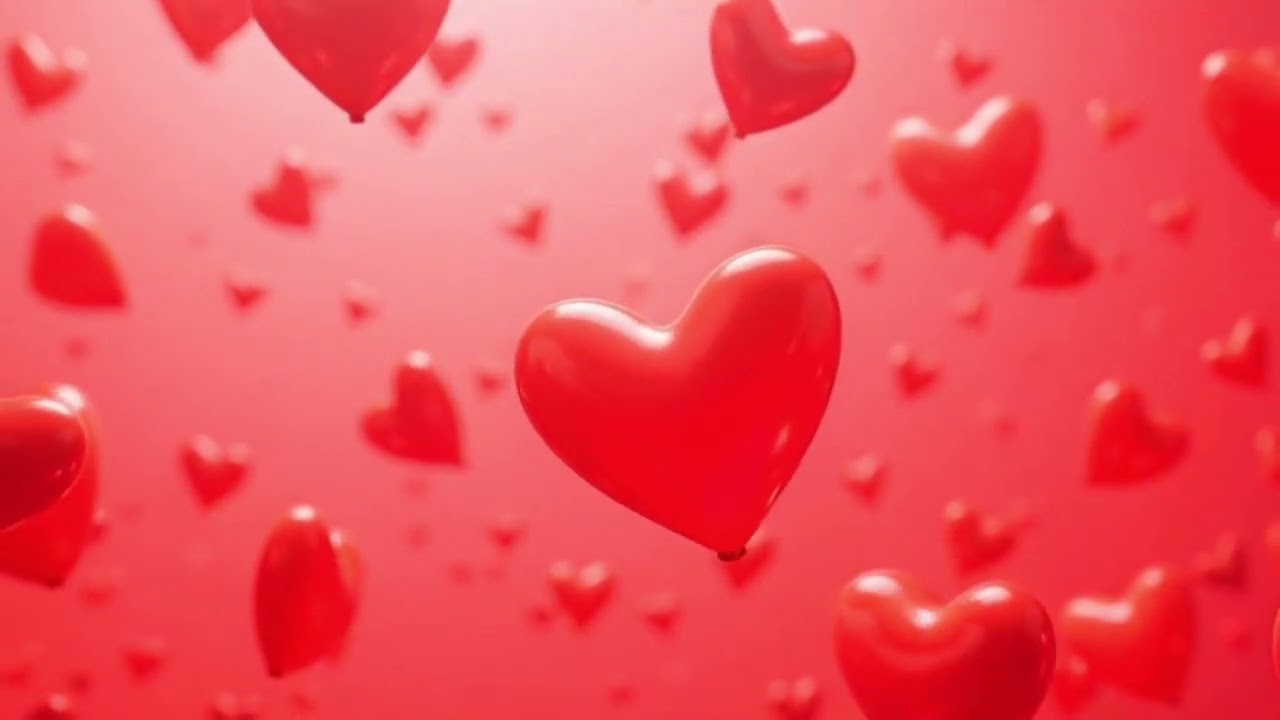 10 MINUTES Heart   Background ! Heart Background Screensaver Video Effects - Heart Lights Background