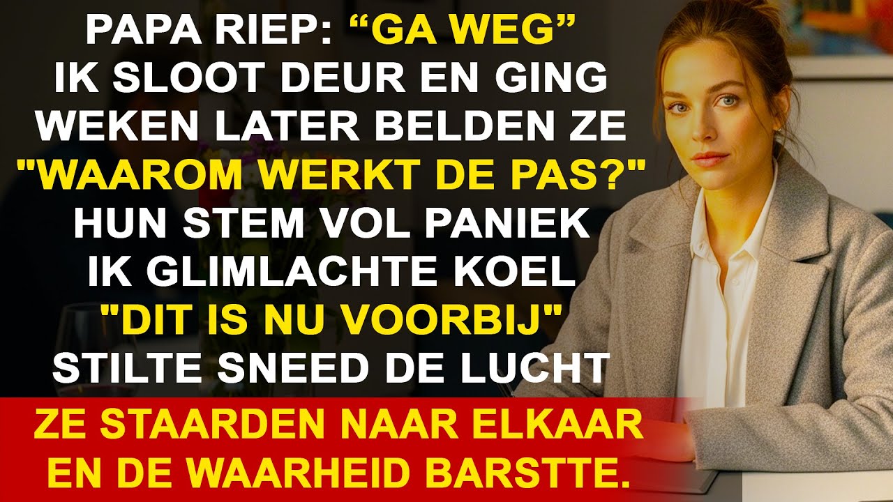 Vader schreeuwde: ‘Wegwezen!’ Maar mijn antwoord liet iedereen stil…