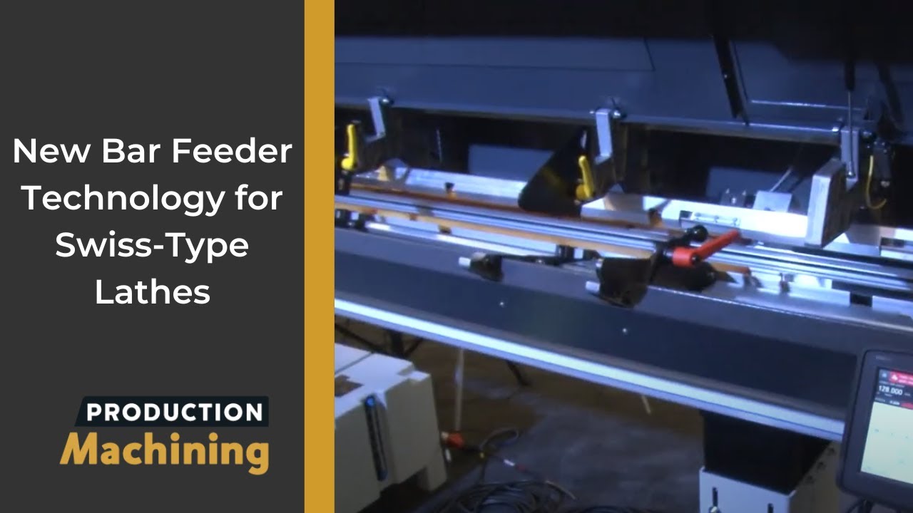 New Bar Feeder Technology for Swiss-Type Lathes | PMTS 2023