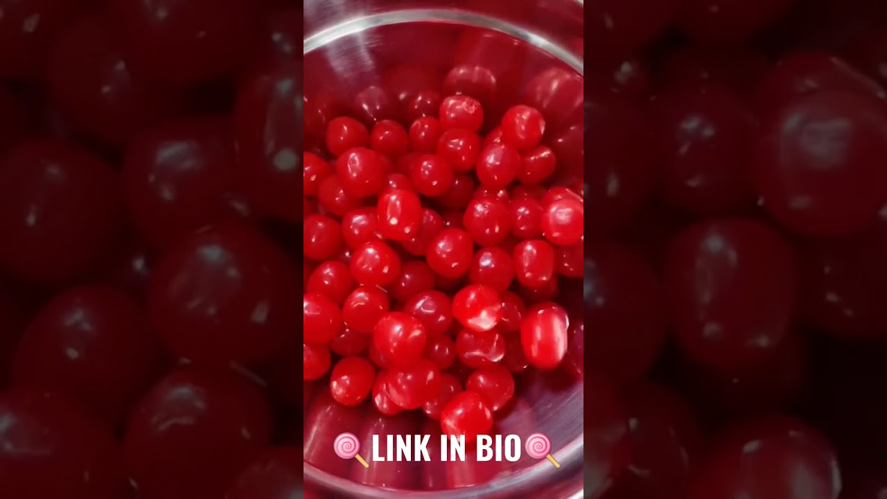 SOUR CHERRY CANDY BALLS - SWEET SAVORY FRUIT CANDIES #shorts