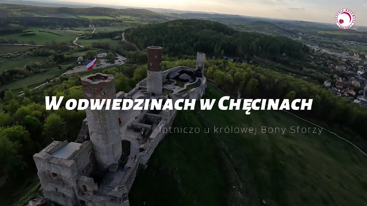 W odwiedzinach w Chęcinach - lotniczo u królowej Bony