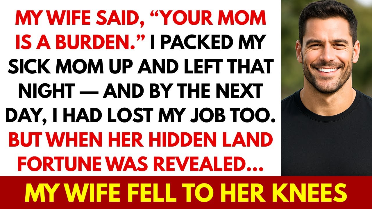My Wife Said “Your Sick Mom Is a Burden” — Then My Mother’s Hidden Land Fortune Shocked Everyone