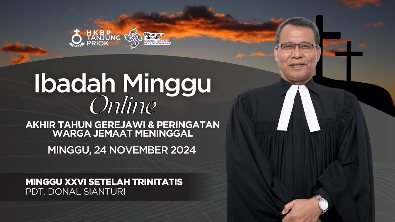 Ibadah Minggu Online • Minggu, 24 November 2024 • HKBP Ressort Tanjung Priok