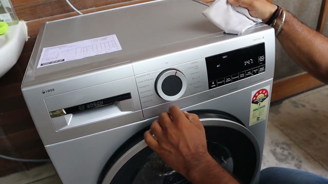 bosch front load washing machine demo || washing machine fully automatic