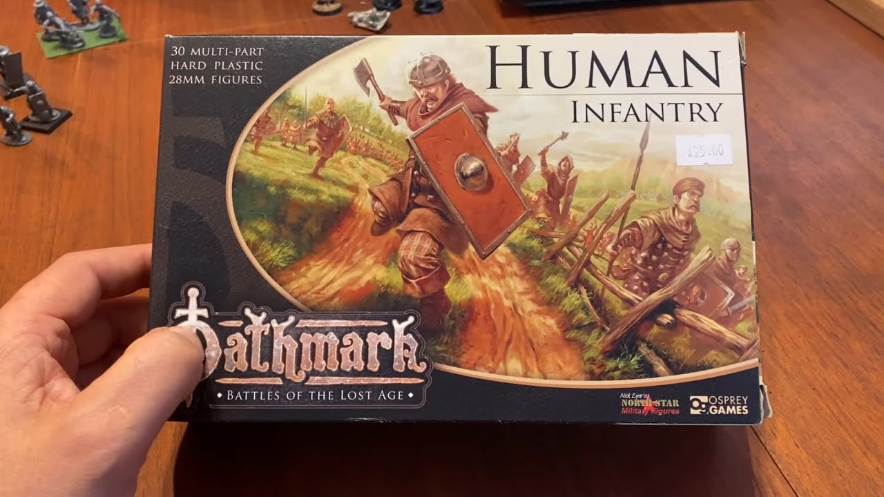 Kitbashing Oathmark humans to make Irish Kerns, Bretonnian Battle Pilgrims and Rangers of Gondor.
