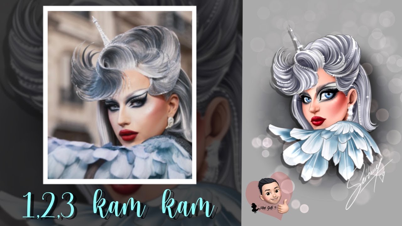 1, 2, 3, KAM KAM ! Drag race France !!! Speed painting !