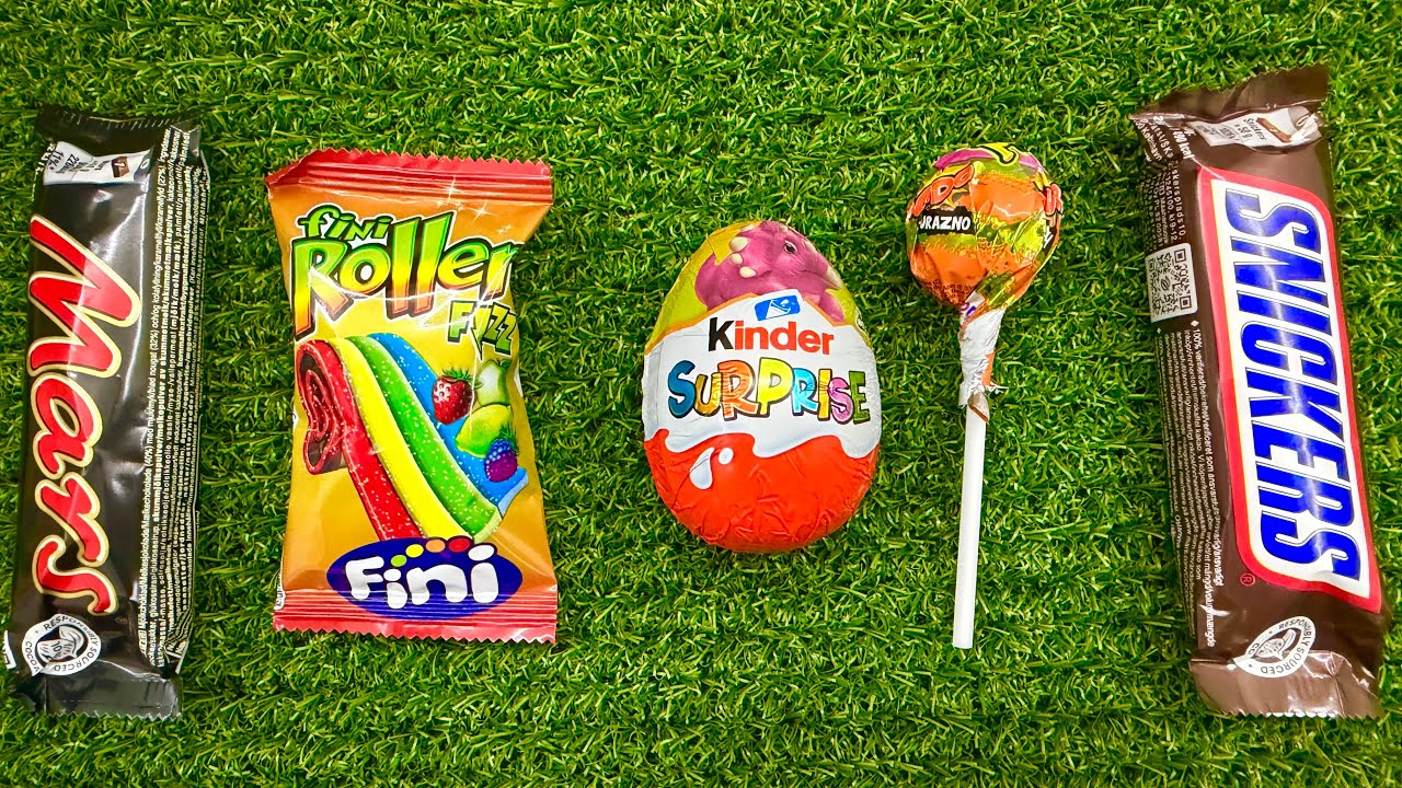 ASMR Most Popular Candys / some lots of colorful rainbow lollipop candy / unpacking chocolate eat #6
