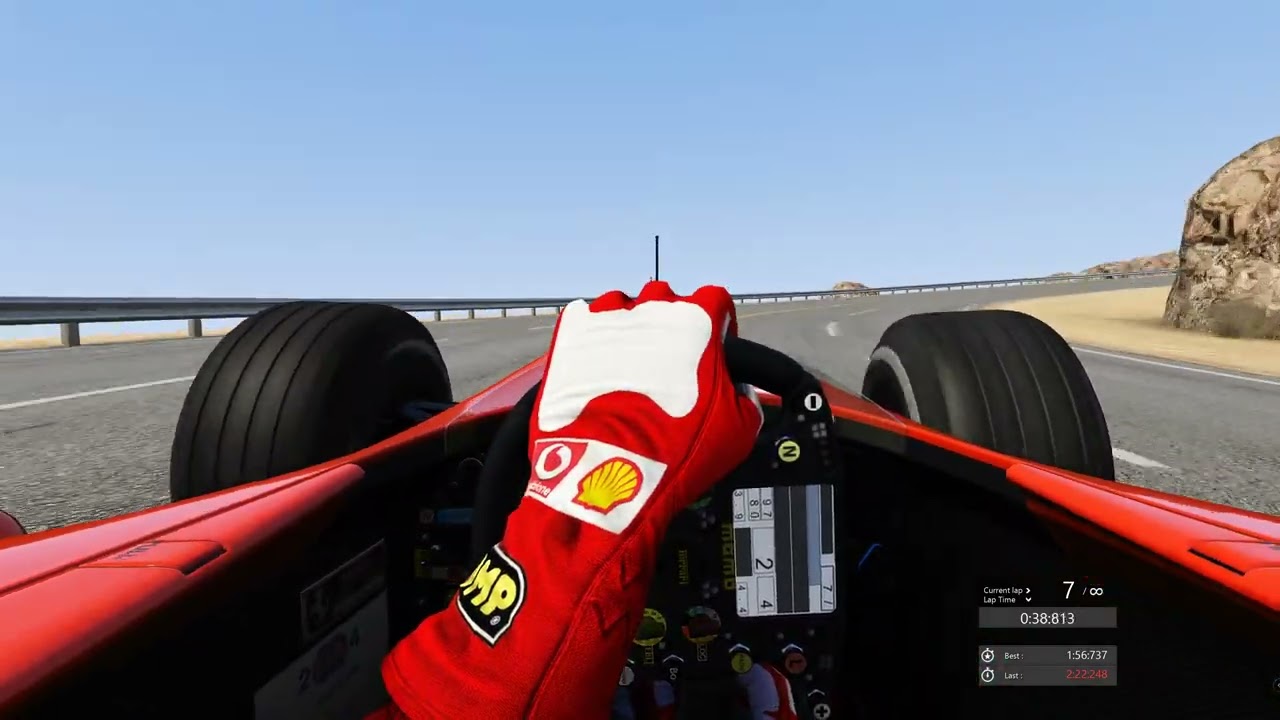 Assetto Corsa - Black Cat County - Short - Ferrari F2004 RSR World Record 1:54.583