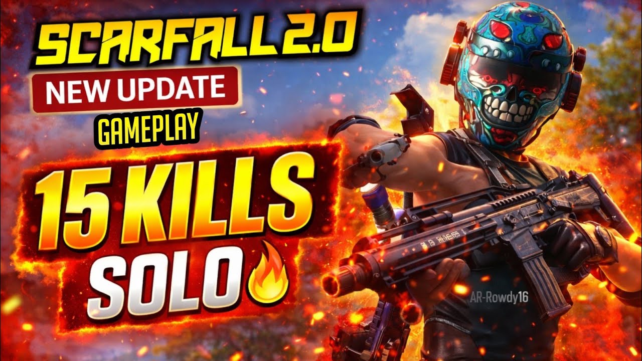 Scarfall 2.0 New Update 🔥 | 15 Kills Solo Domination Gameplay