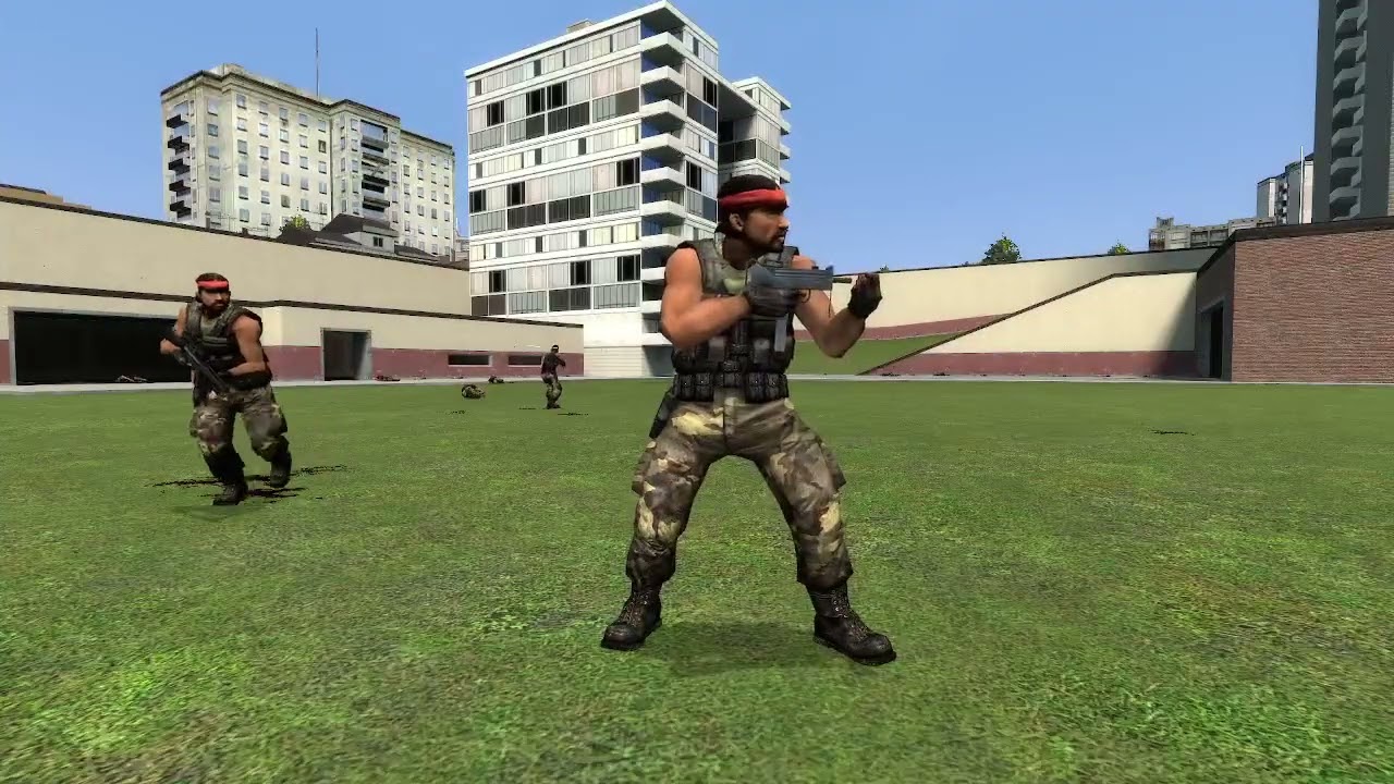 Counter Strike Source, but all characters hate each other (GMod NPC Battle)