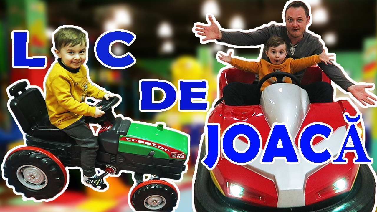 Loc De Joaca Alex la Volan pe Masinuta Electrica