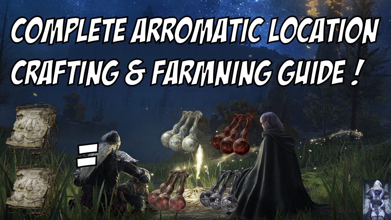 Elden Ring - EVERY ARAOMATIC ITEM FARM LOCATION - Cookbook locations, and item locations
