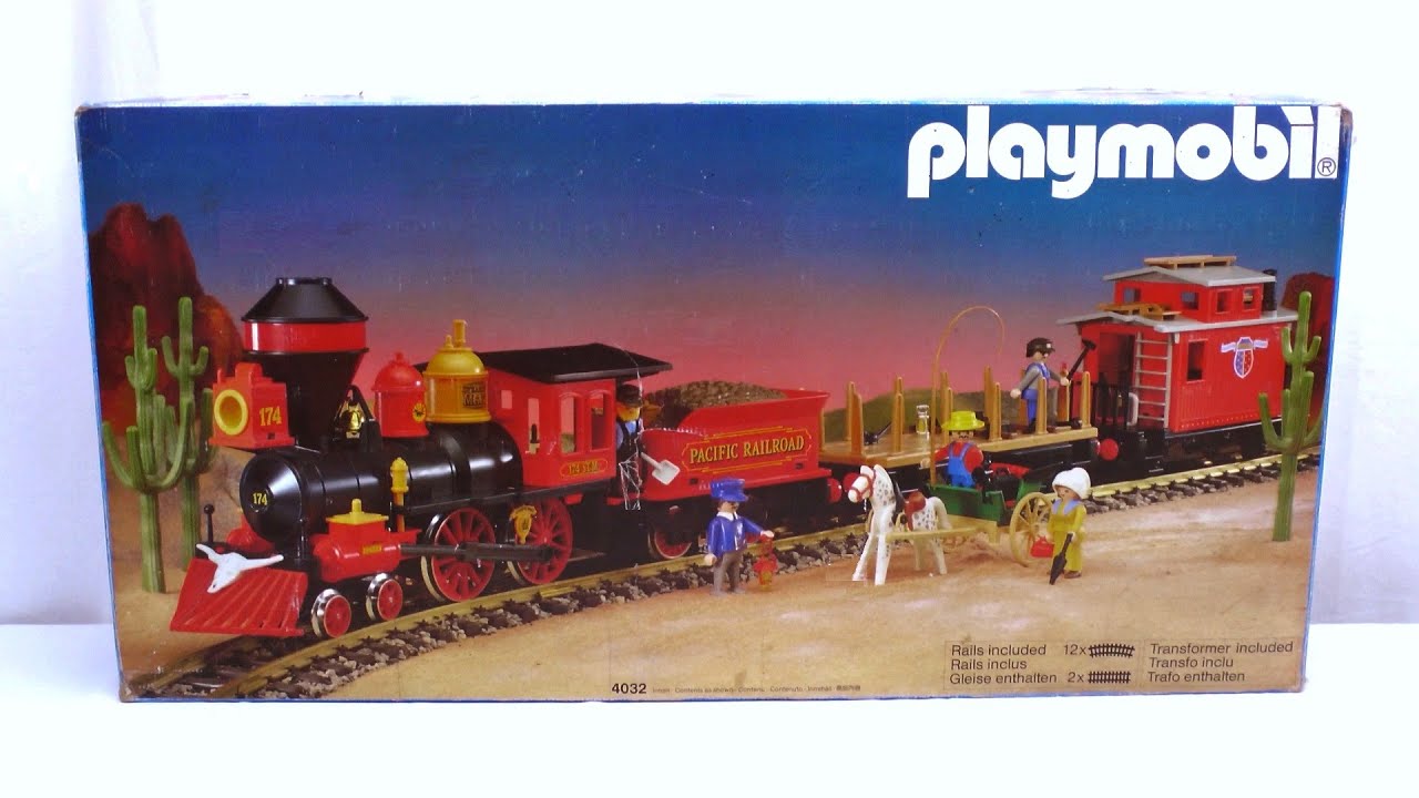 Unboxing Playmobil : Le train du Far West (1988) – 4034