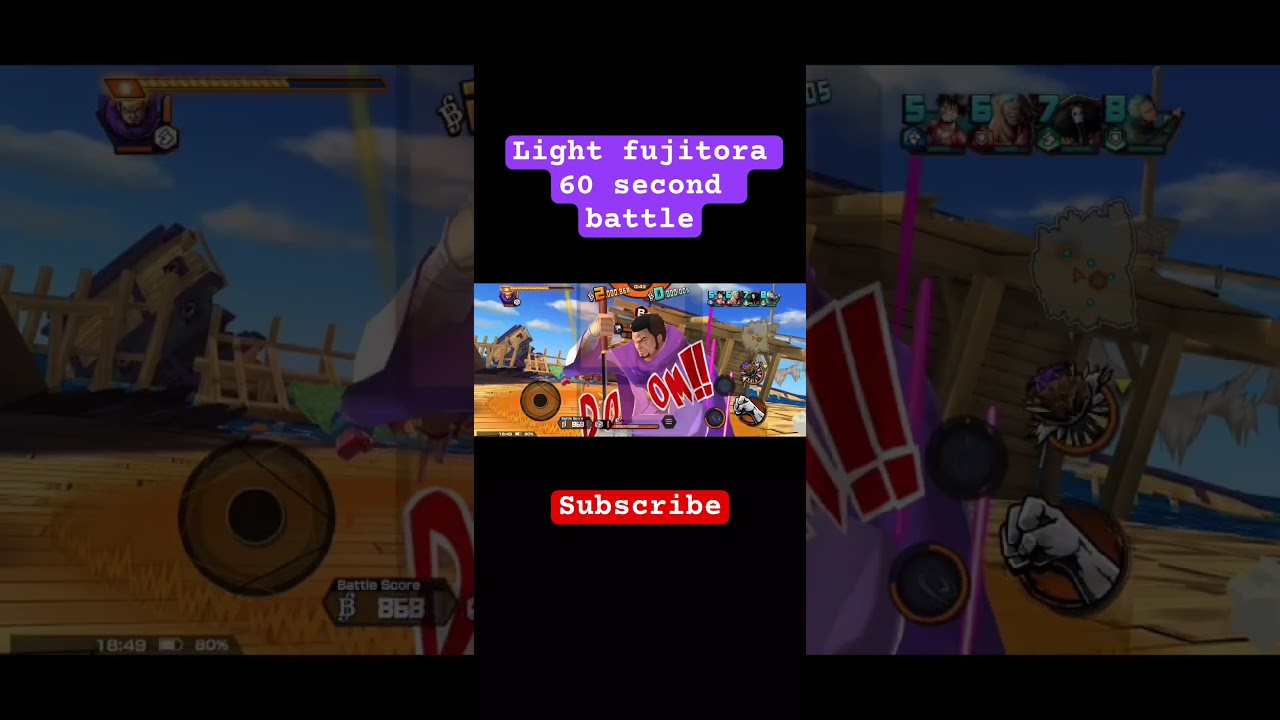Light runner fujitora 60 sec battle 