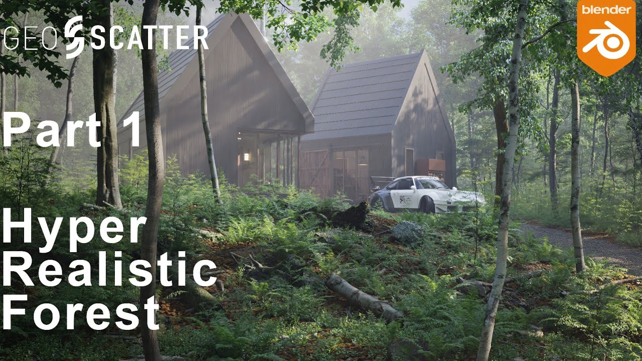 Blender Hyper-Realistic Forest Tutorial – Part 1: Ground & Tree Scattering