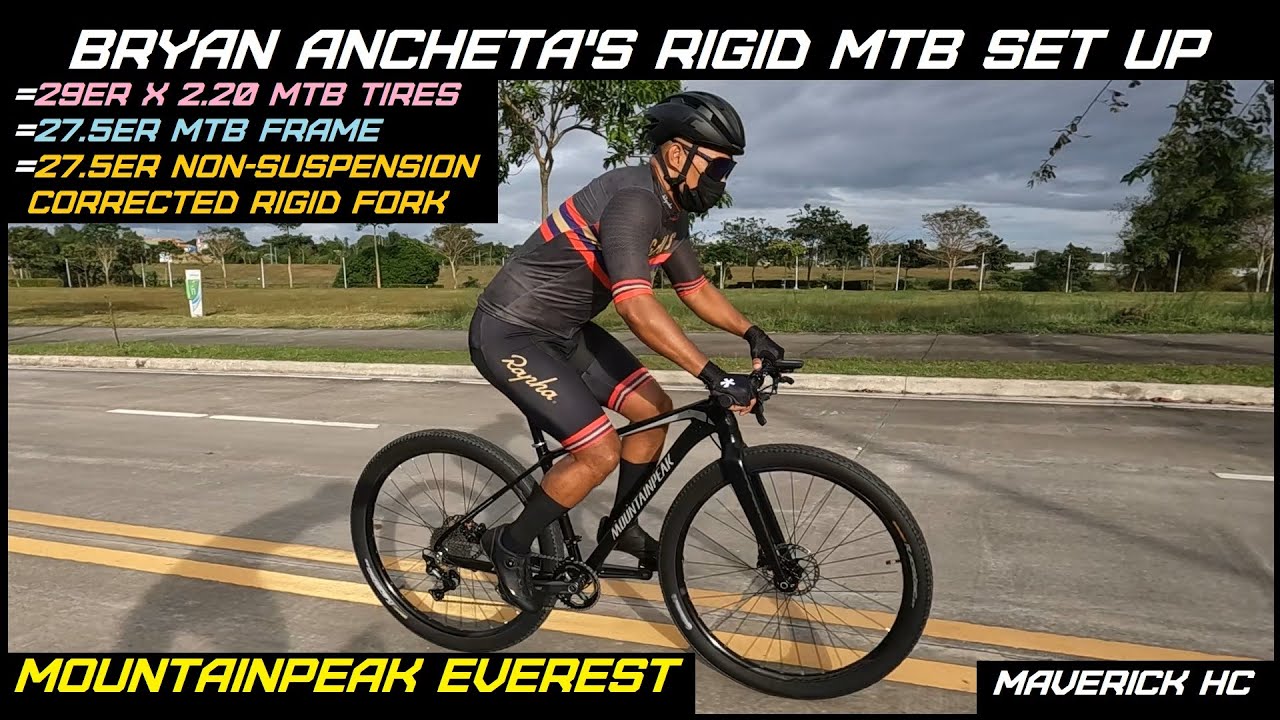 29ER x 2.20 Tires sa 27.5ER na Rigid Fork & 27.5ER MOUNTAINPEAK EVEREST MTB Frame ni Bryan Ancheta