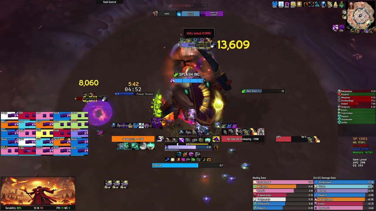 WoW Cataclysm Classic - Dragon Soul Heroic Yor'sahj 25M - Balance Druid POV
