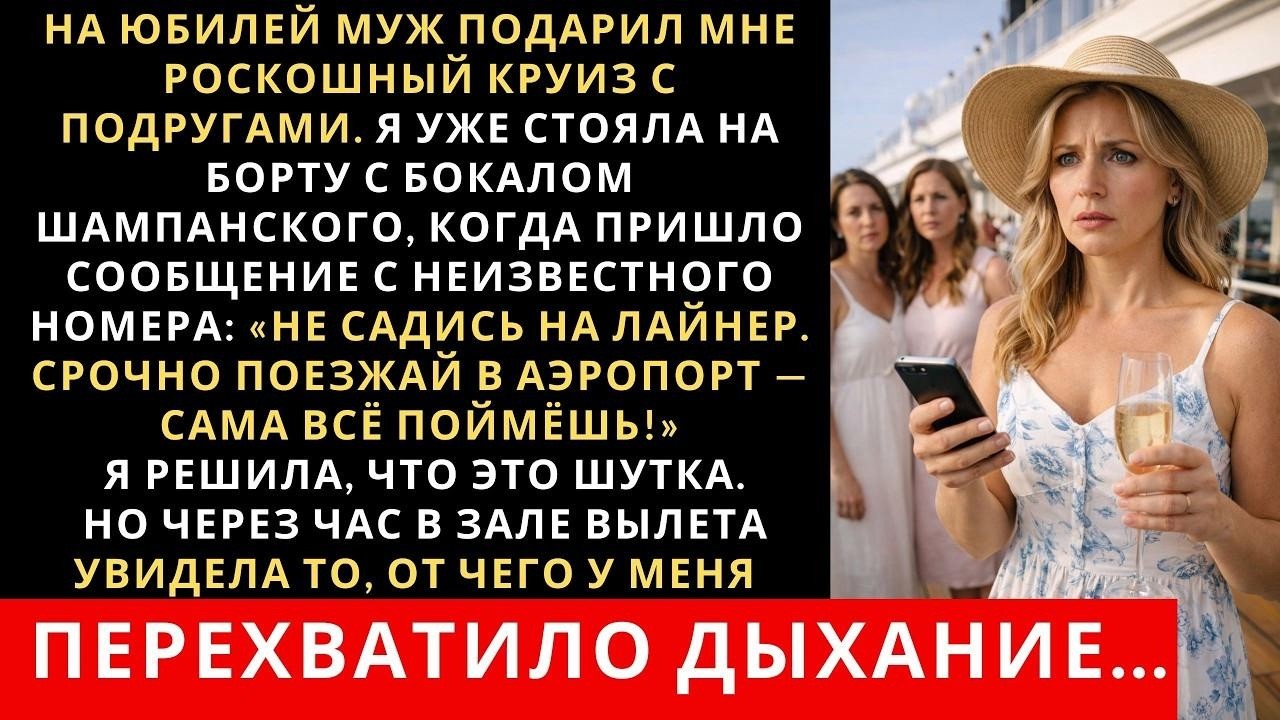 На мой юбилей муж оплатил мне шикарный круиз с подругами  Я счастливая стояла на борту лайнера