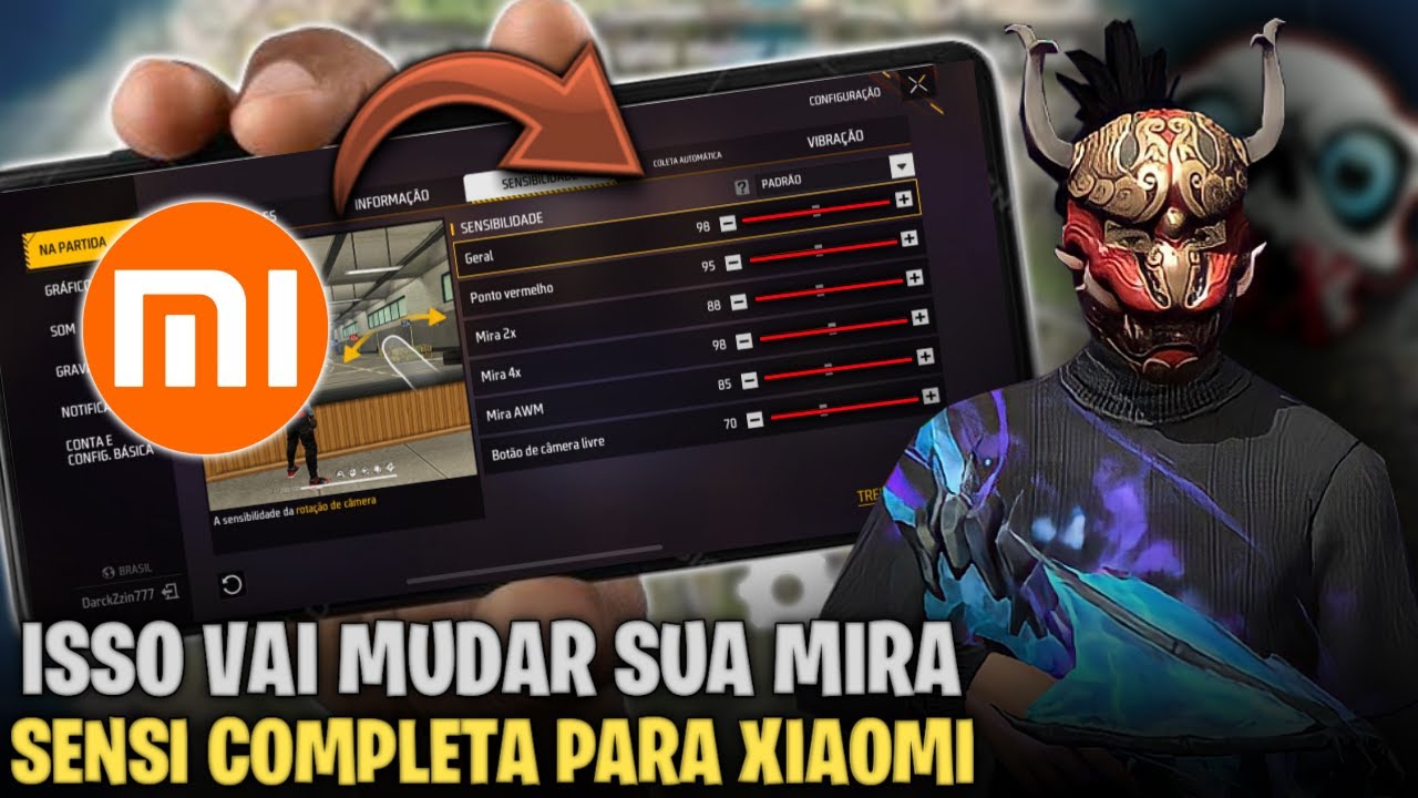 SENSI ATUALIZADA!! 🤯 MELHOR SENSIBILIDADE E DPI PARA XIAOMI 2026 NOVA ATUALIZAÇÃO FREE FIRE