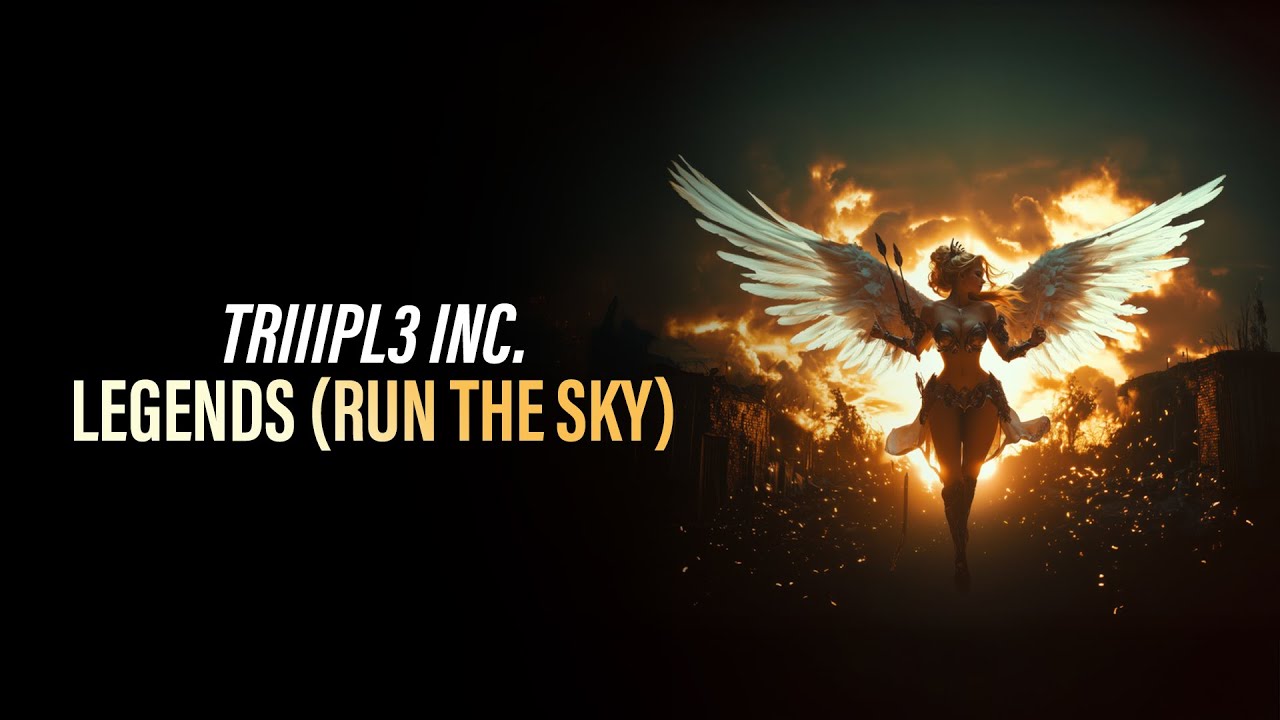 TRIIIPL3 INC. - Legends (Run The Sky) (Official Hardstyle Video) [Copyright Free Music]