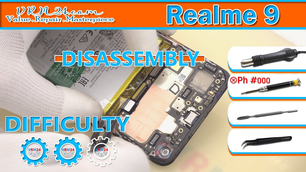 Realme 9 RMX3521 Take apart Disassembly in Detail