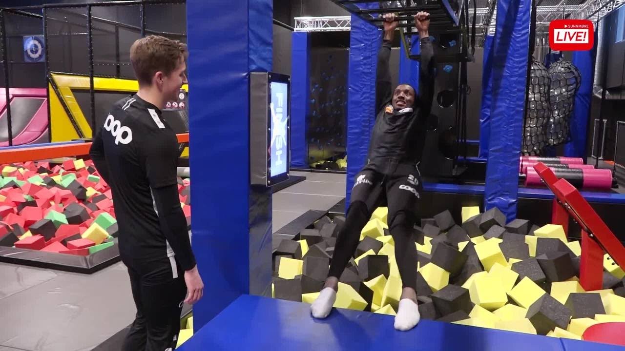 Episk trampolinepark på Digerneset