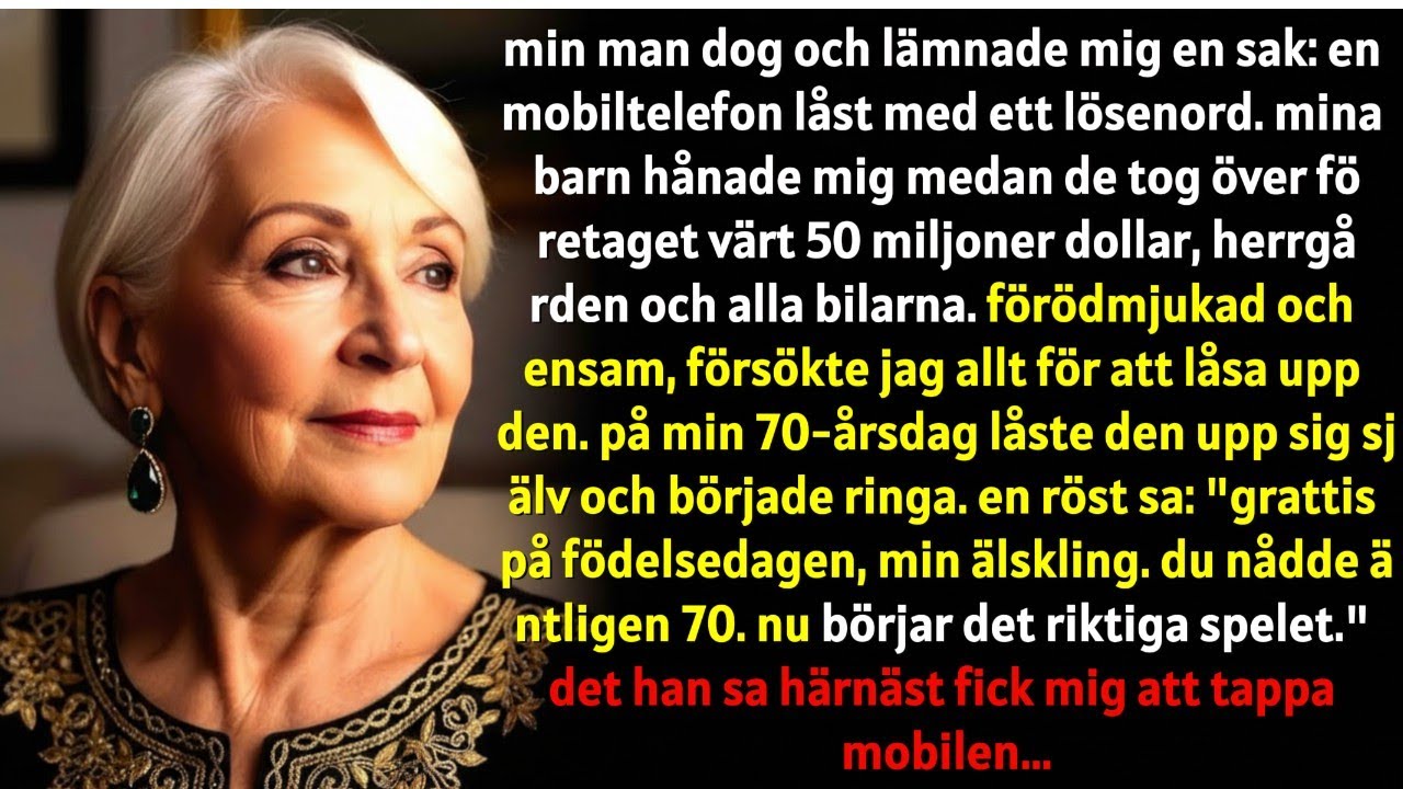 Mina barn ärvde min mans imperium på 50 miljoner dollar, jag fick en låst mobiltelefon som