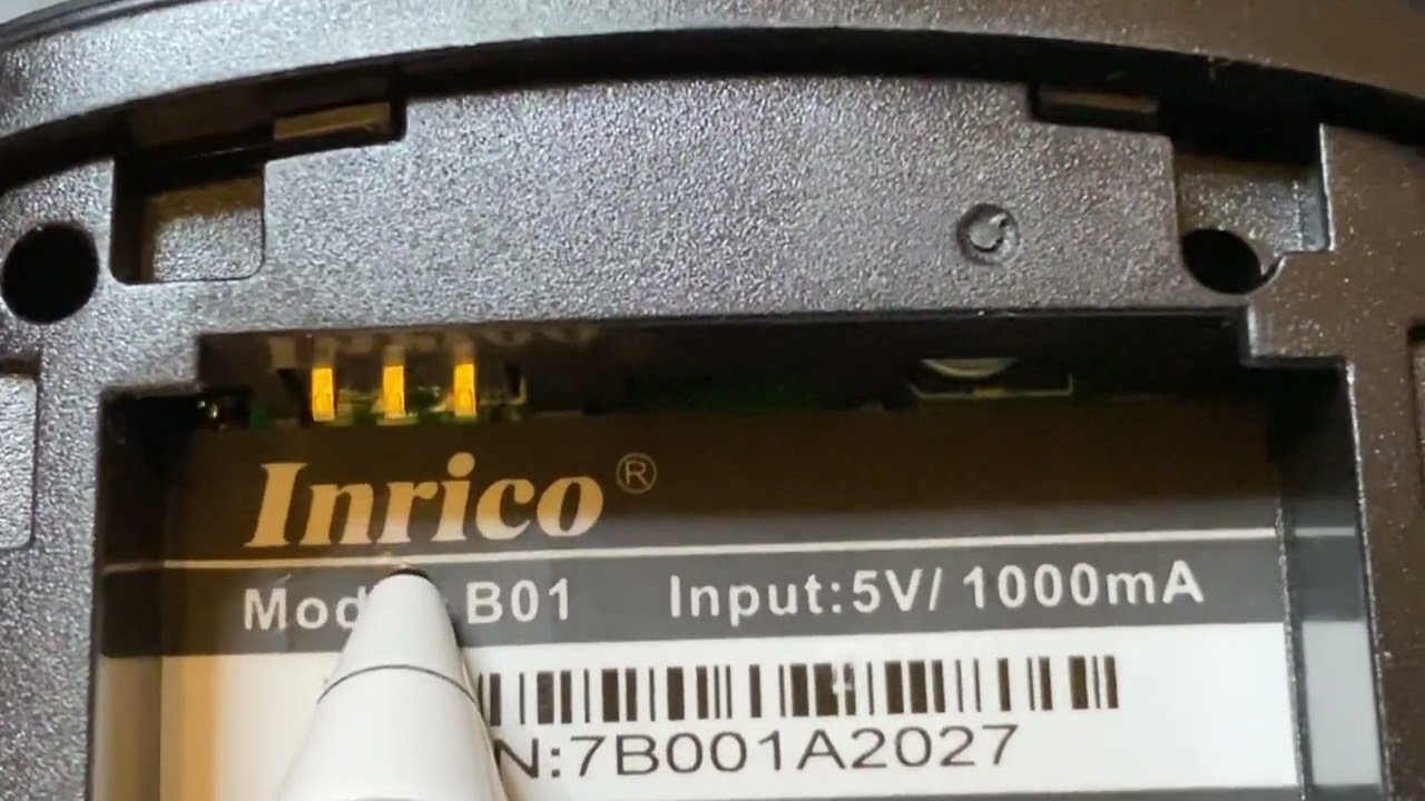 Inrico B01 Bluetooth Microphone reset Button
