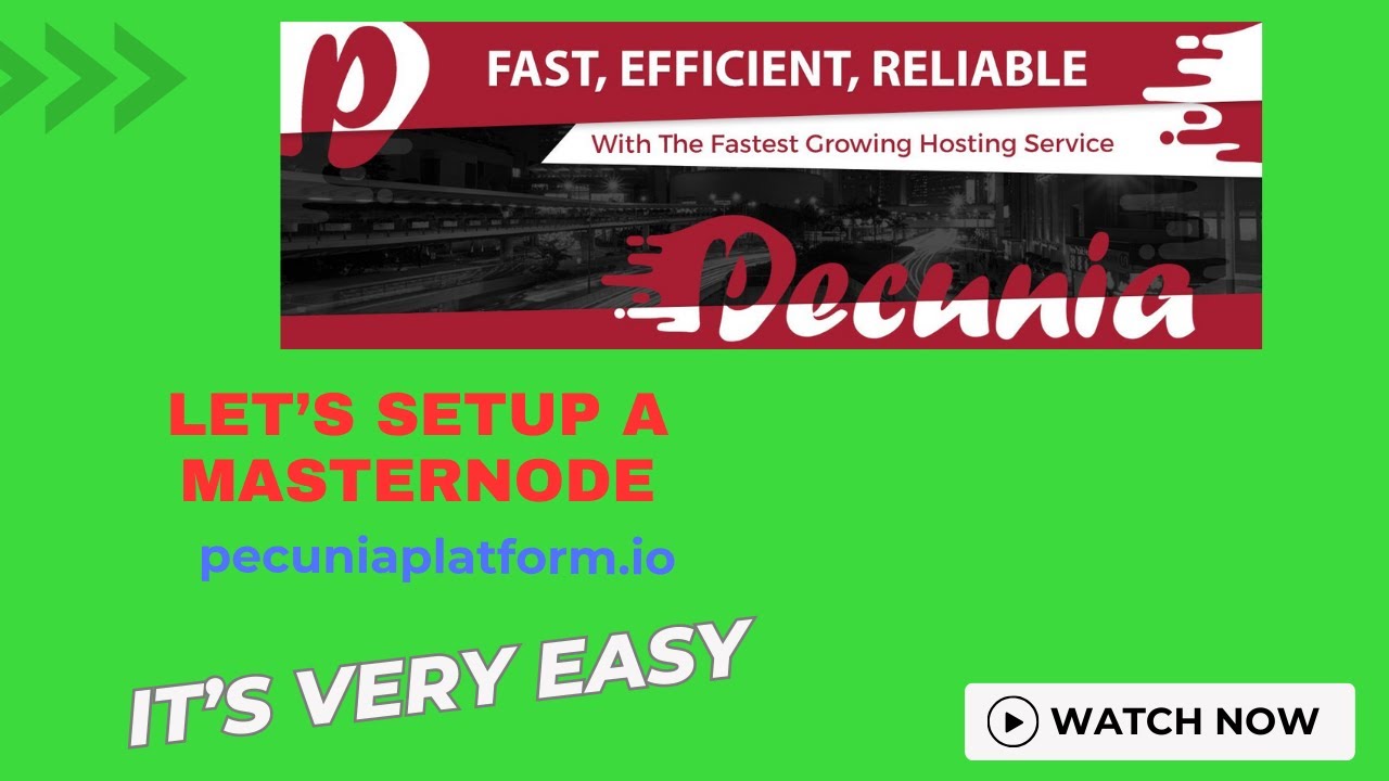 Masternode Setup on Pecuniaplatform - Start Earning Today