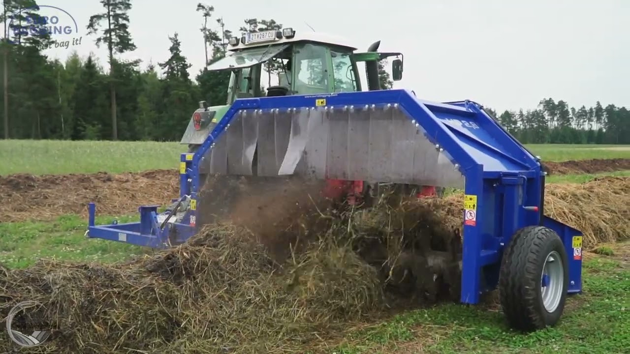 Compost turner EURO BAGGING hydraulically opening HP 2,8