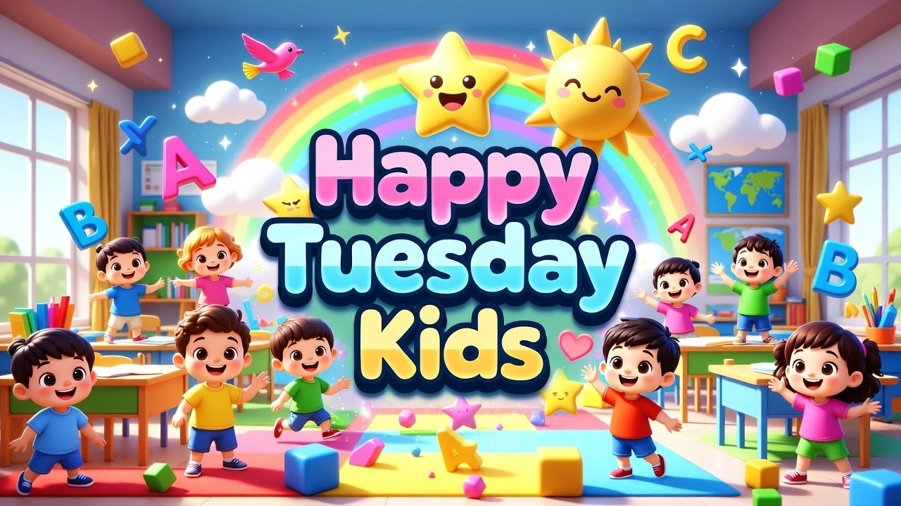 Happy Tuesday Kids 🌞📚 | Learn ABC, Colors & Fun 🎨✨