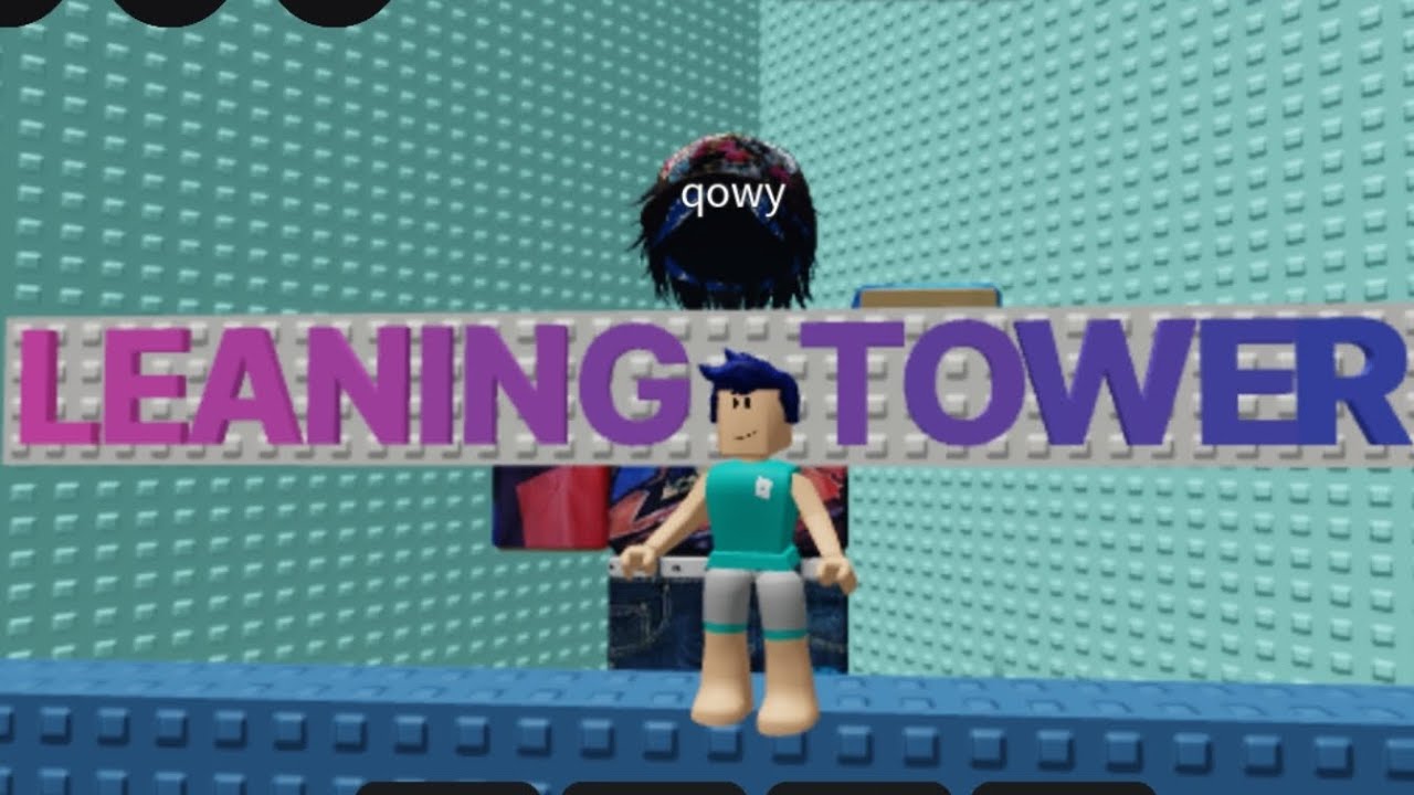 Playing Leaning Tower Obby in Roblox | Dino