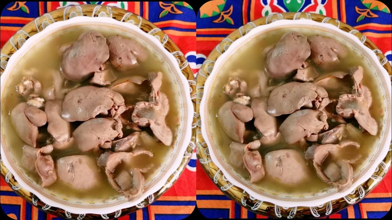 طريقة عمل شوربة الكبد والقوانص المسلوقة من اخف واسراع الوصفات