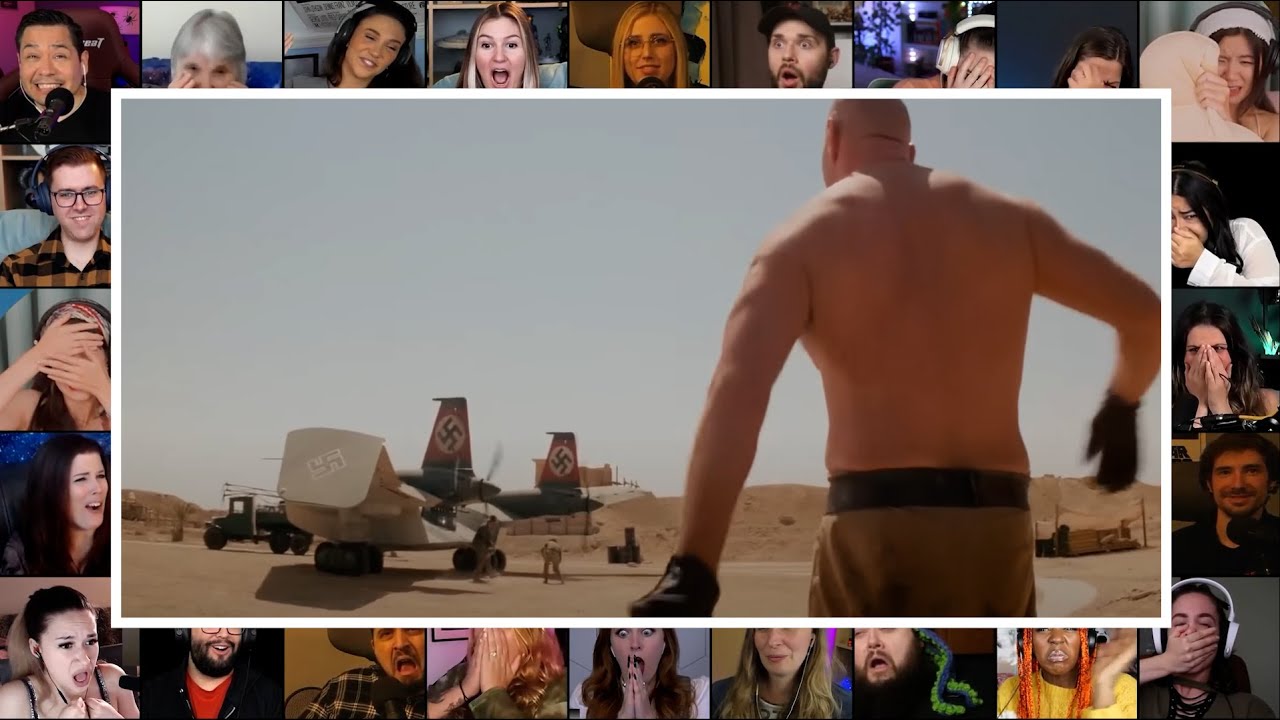 Fighting with Big Guy - Nazi Plane Scene | Indiana Jones 1 | Reaction Mashup