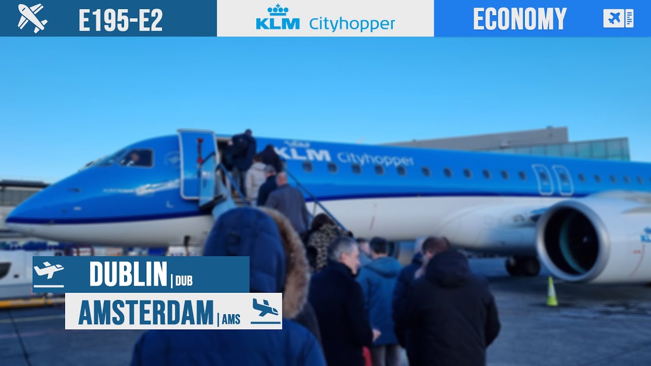 Flying the regional KLM! | Economy | Dublin - Amsterdam [Flight review]