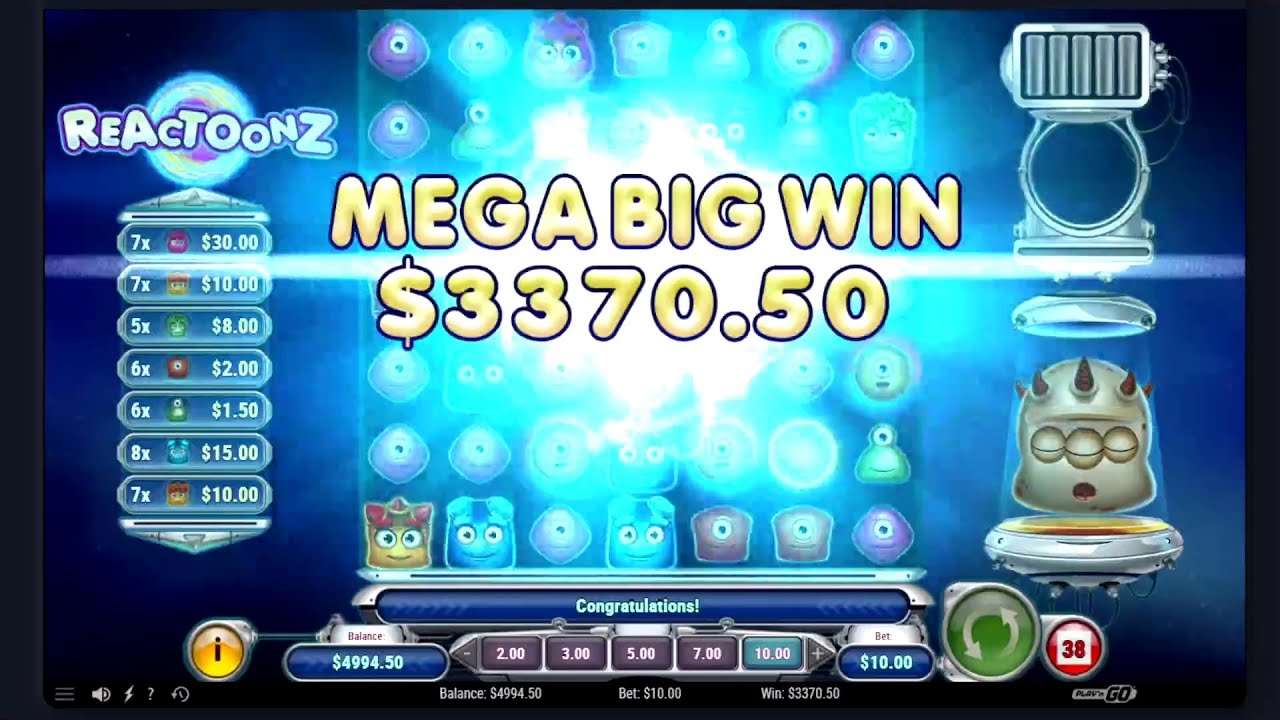 Reactoonz mega big win 2