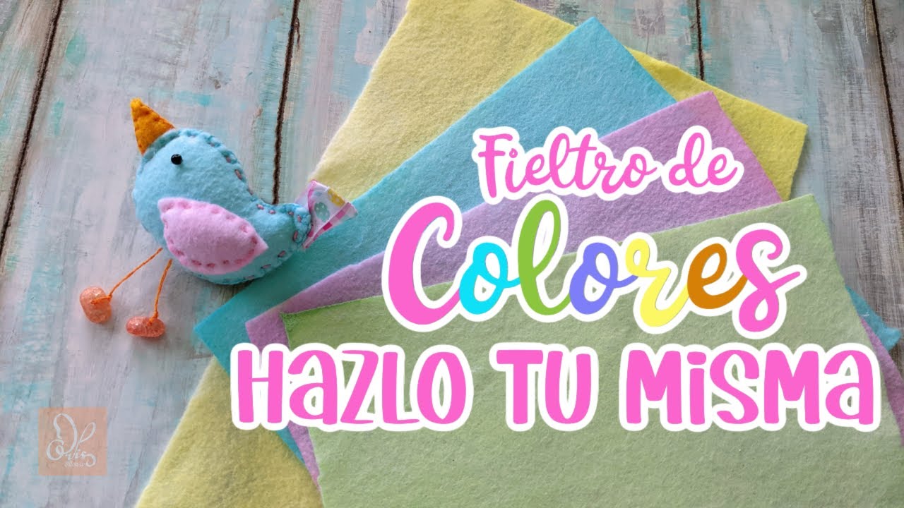 Aprende a colorear fieltro en casa!