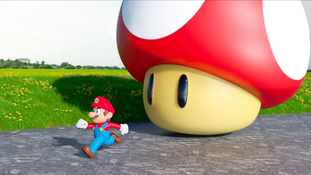 Giant Mushroom and MARIO