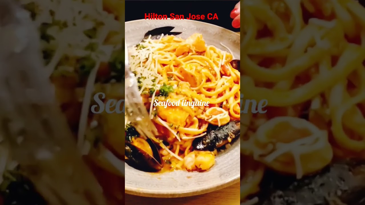 Hilton restaurant San Jose California. #shorts #fyp #trending #food #hiltonhonors #hilton #sanjose