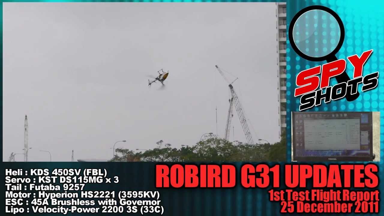 ROBIRD G31 Spyshot (1st Test Flight)