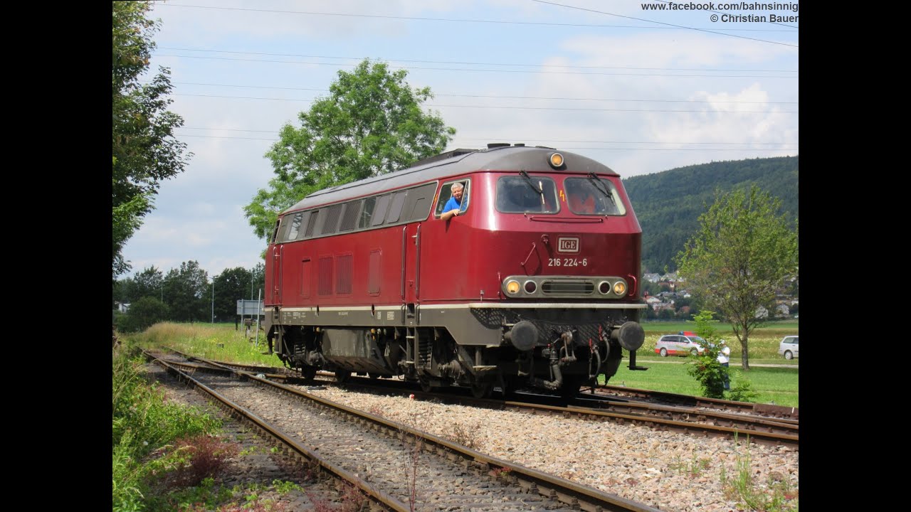 216 224 (IGE, altrot, MB839): Motorstart und rangieren