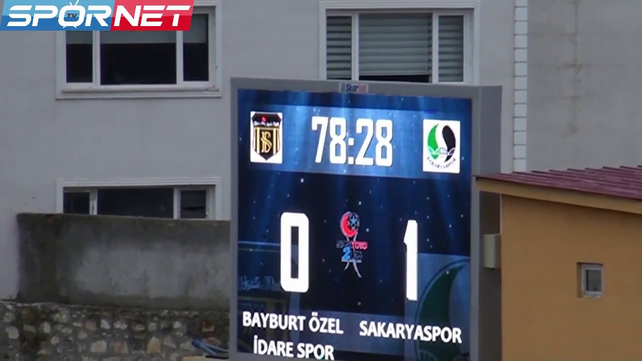 Bayburtspor-Sakaryaspor ma&ccedil;ının golleri
